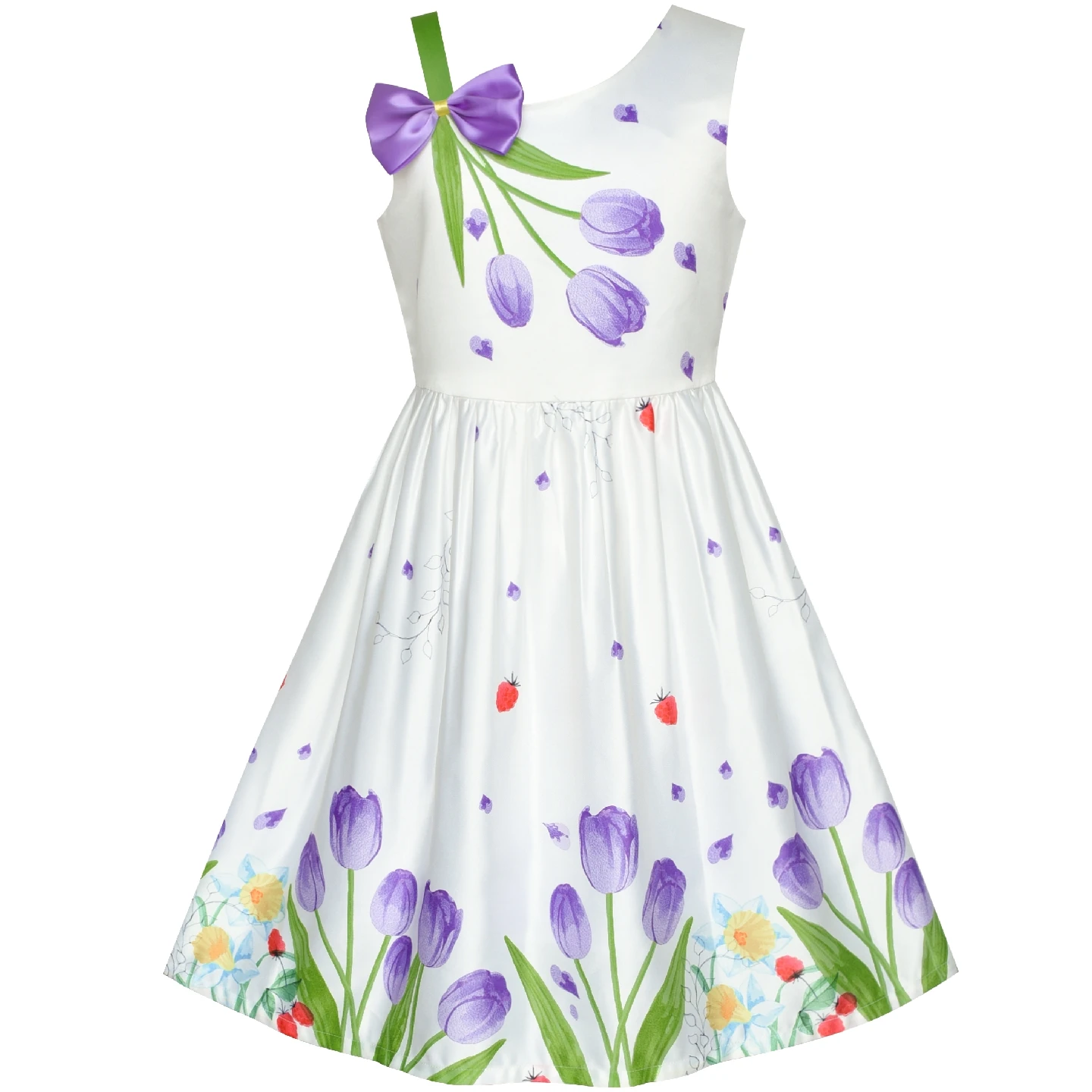 Girls Dress Purple Tulip Flower Bow Tie One Shoulder 2020 Summer Princess Wedding Party Dresses Kids Clothes Pageant Sundress
Girls Dress Purple Tulip Flower Bow Tie One Shoulder 2020 Summer Princess Wedding Party Dresses Kids Clothes Pageant Sundress