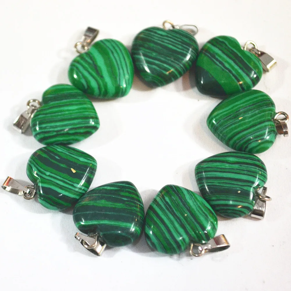 Gazelle New Pendant Heart 50pcs Stones Necklace Fashion Natural Healing Malachite Natural Stone Pendants Wholesale Free Shipping
Gazelle New Pendant Heart 50pcs Stones Necklace Fashion Natural Healing Malachite Natural Stone Pendants Wholesale Free Shipping