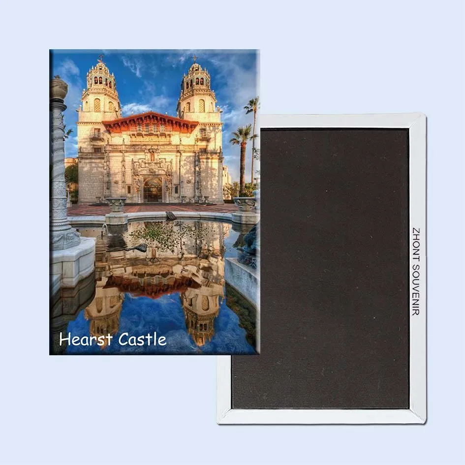 

SOUVEMAG USA Hearst Castle Travel Refrigerator Magnets 21108,Souvenirs of Worldwide Tourist Landscape