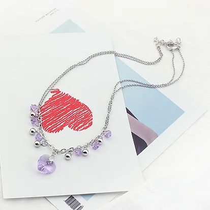 ANNGILL Heart Crystals from Swarovski Pendant Necklaces for Women Elegant Tassel Design Wedding Necklaces Gift Jewelry
ANNGILL Heart Crystals from Swarovski Pendant Necklaces for Women Elegant Tassel Design Wedding Necklaces Gift Jewelry