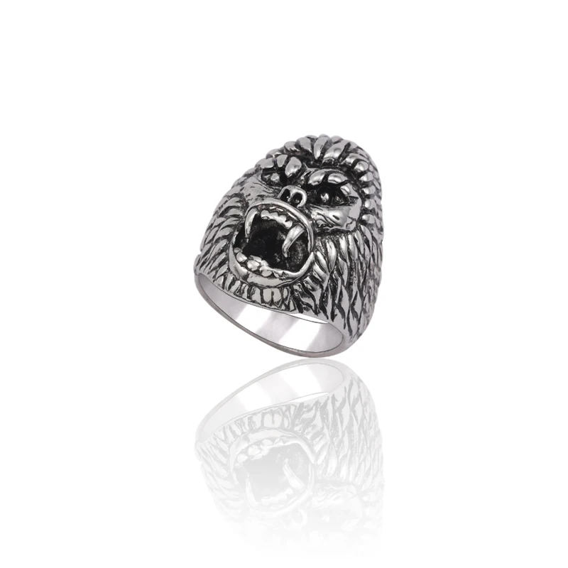 Vintage Punk Cool Men Ring Steampunk Gorilla Head Stainless Steel Rings Gothic Animal Biker Man Jewelry Anel Masculino
Vintage Punk Cool Men Ring Steampunk Gorilla Head Stainless Steel Rings Gothic Animal Biker Man Jewelry Anel Masculino