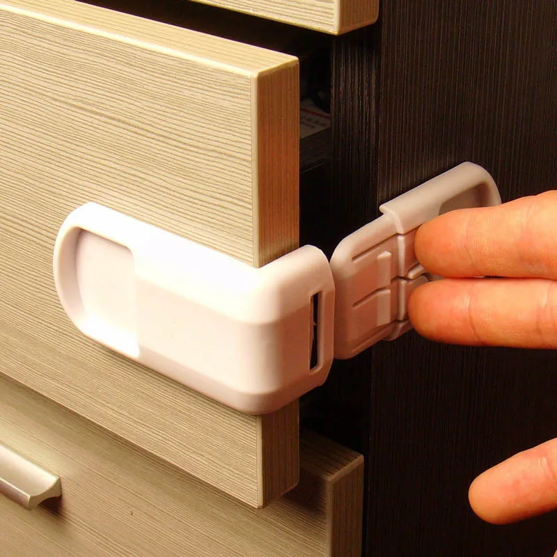 Многофункциональный замок безопасности для детей двойная кнопка дверной ящика 90
