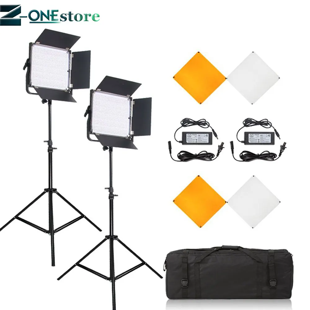 

PIXEL 2Pcs K80 2.4G Wireless Transmission LED Video Light Dimmable with Lighting Stand Kit for Portrait Photography YouTube News