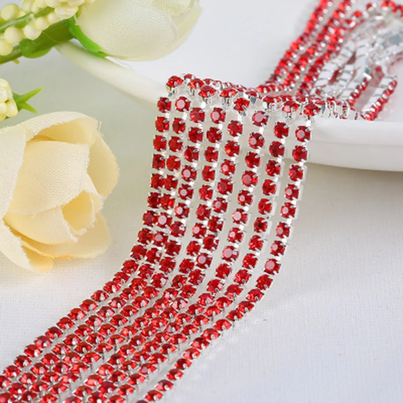 Multiple Choices 10M/lot 23 Color Transparent Rhinestone Chain 2/2.5/2.8/3mm For DIY Exquisite Jewelry Making Accessories
Multiple Choices 10M/lot 23 Color Transparent Rhinestone Chain 2/2.5/2.8/3mm For DIY Exquisite Jewelry Making Accessories