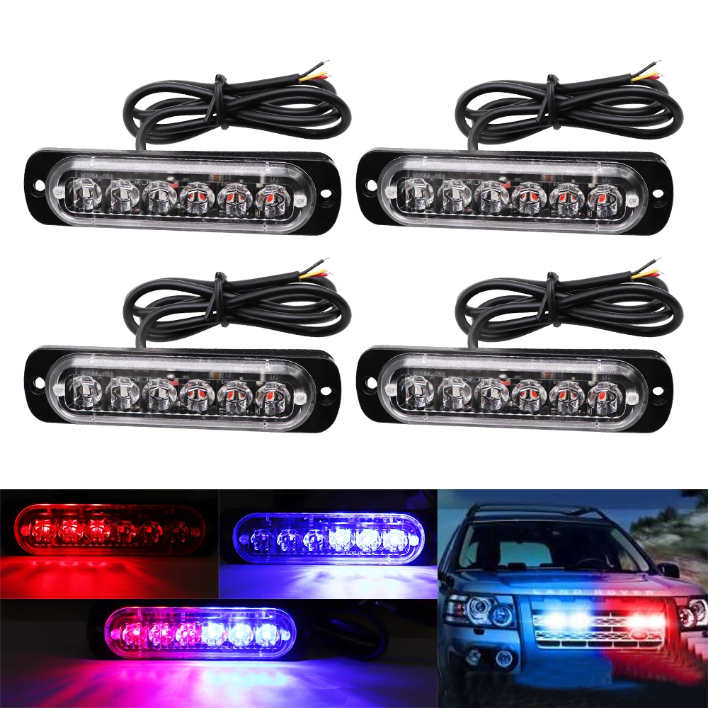 6 LED Strobe Warning Light Grille Flashing Breakdown Emergency Light Ultra-thin Car Truck Beacon Lamp Traffic Signal Light 12V
6 LED Strobe Warning Light Grille Flashing Breakdown Emergency Light Ultra-thin Car Truck Beacon Lamp Traffic Signal Light 12V