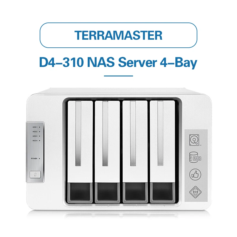 TerraMaster D4-310 USB3.0 Type C 4-Bay RAID Enclosure Support RAID 0/1/Single Exclusive 2+3 RAID Mode Hard Drive RAID
TerraMaster D4-310 USB3.0 Type C 4-Bay RAID Enclosure Support RAID 0/1/Single Exclusive 2+3 RAID Mode Hard Drive RAID
