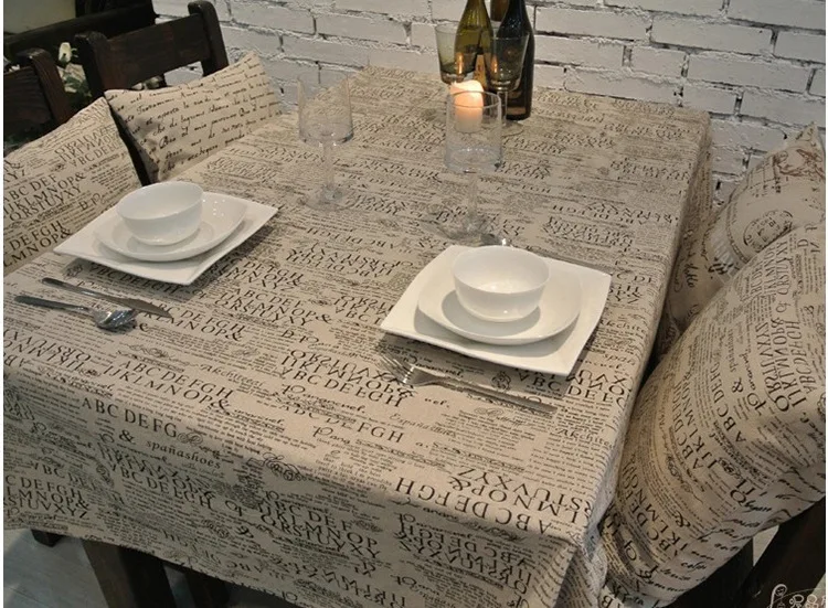 XYZLS Europe Style Letters Printed Table Cloth Cotton Linen Rectangular Dinner Table Cover Dustproof Free Shipping
XYZLS Europe Style Letters Printed Table Cloth Cotton Linen Rectangular Dinner Table Cover Dustproof Free Shipping