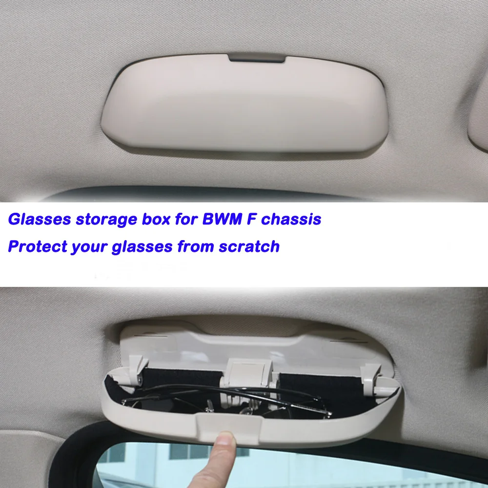 Vehicle Glasses Sunglass Storage Box Universal for BMW F chassis Series1 3 5 7 X1 X3 X5 X6
Vehicle Glasses Sunglass Storage Box Universal for BMW F chassis Series1 3 5 7 X1 X3 X5 X6