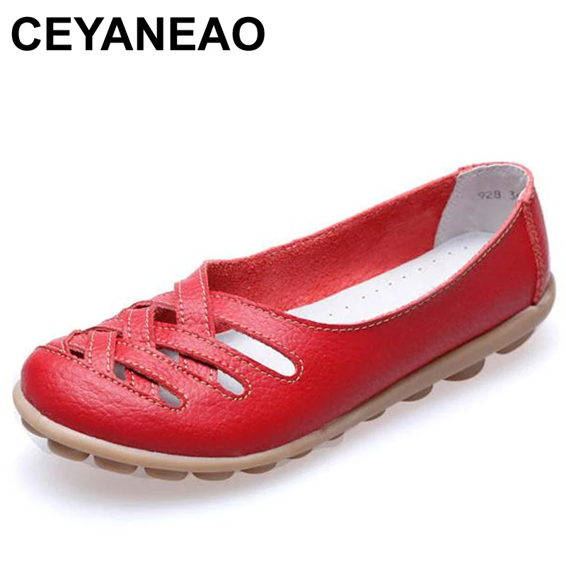 CEYANEAO Spring women ballet flats genuine leather sandals shoes women slip on flat sandals female loafers ladies shoes C017
CEYANEAO Spring women ballet flats genuine leather sandals shoes women slip on flat sandals female loafers ladies shoes C017