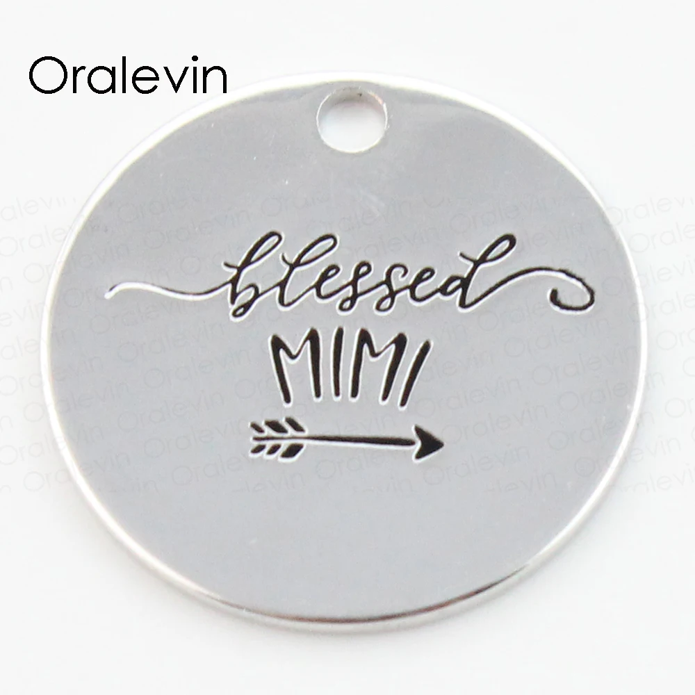 Wholesale Silver Color BLESSED MIMI 22 MM Disc Pendant for DIY Jewelry 10Pcs/lot, #LN203P
Wholesale Silver Color BLESSED MIMI 22 MM Disc Pendant for DIY Jewelry 10Pcs/lot, #LN203P