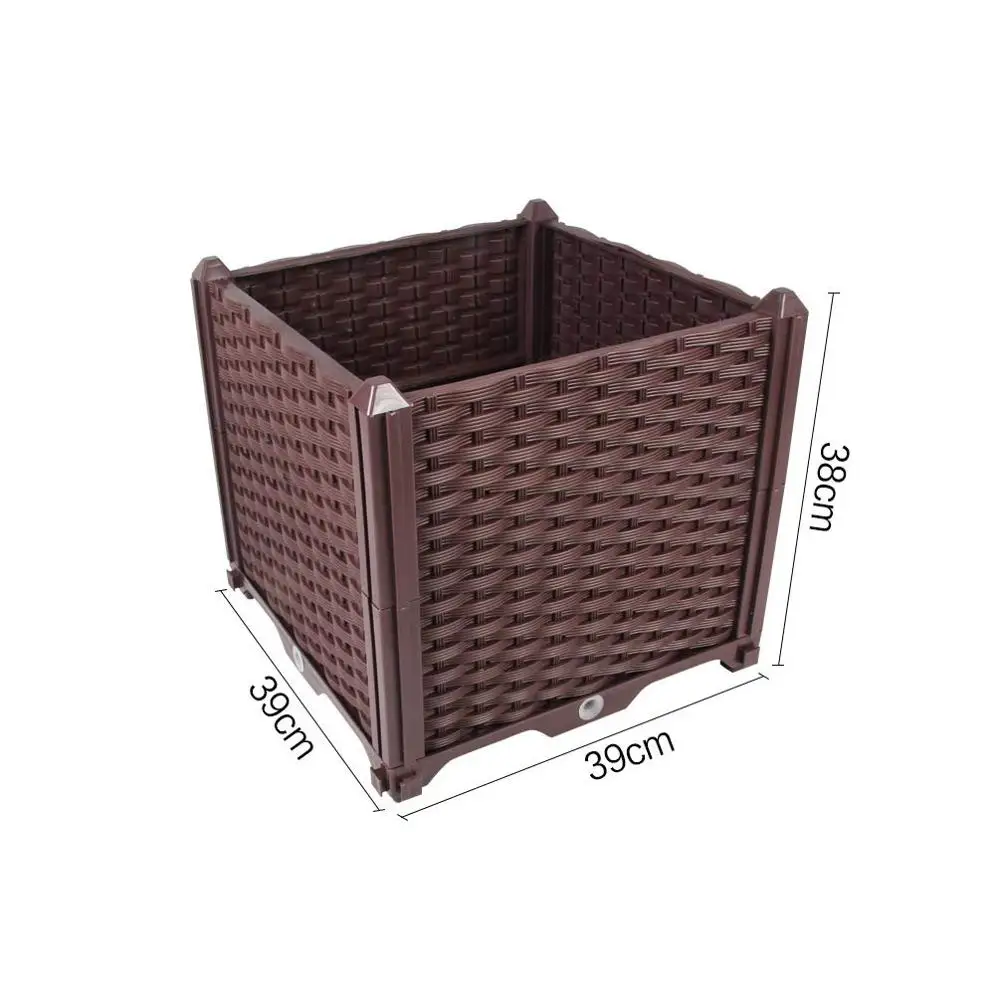 Garden Indoor Outdoor Plastic Planter Grow Box for Fresh Vegetables Flowers Succulents Home Decor 15.35'' x 15.35'' x 14.96''
Garden Indoor Outdoor Plastic Planter Grow Box for Fresh Vegetables Flowers Succulents Home Decor 15.35'' x 15.35'' x 14.96''