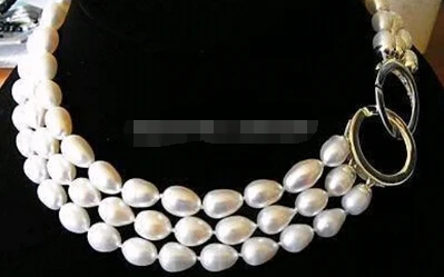 TRIPLE STRANDS GENUINE AKOYA WHITE PEARL NECKLACE17-19" > Wholesale Lovely Women's Wedding Jewelry
TRIPLE STRANDS GENUINE AKOYA WHITE PEARL NECKLACE17-19" > Wholesale Lovely Women's Wedding Jewelry