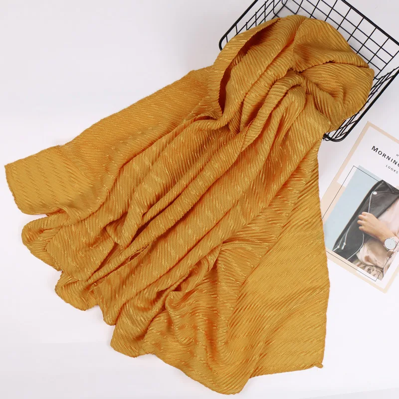 2019 Women Fashion Plain Ripple Striped Viscose Shawl Scarf Autumn Winter Warm Wrap Pashmina Sjaal Muslim Hijab Snood 200*90Cm
2019 Women Fashion Plain Ripple Striped Viscose Shawl Scarf Autumn Winter Warm Wrap Pashmina Sjaal Muslim Hijab Snood 200*90Cm