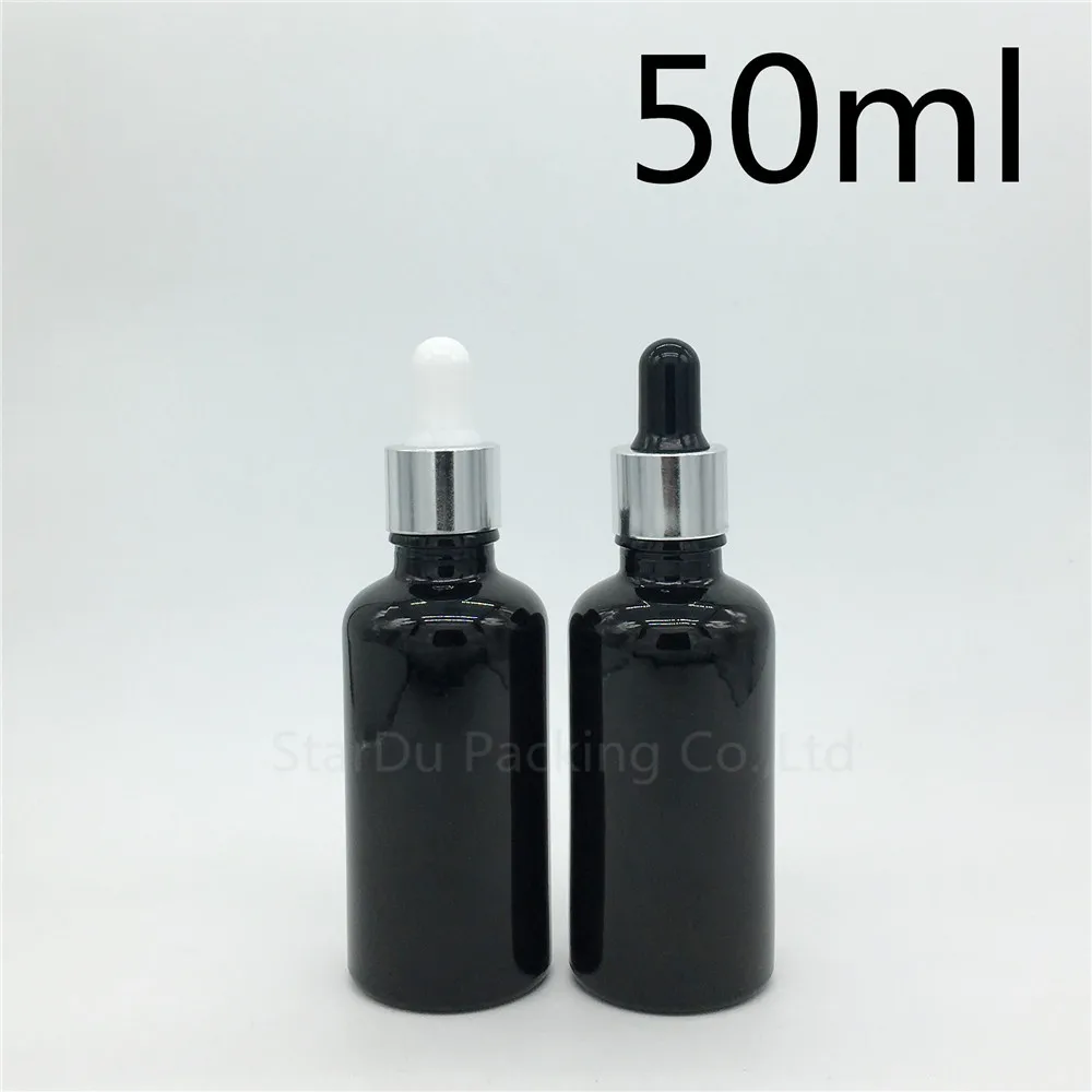 10pcs 50ml black glass essential oil bottle with shiny silver aluminum ring dropper, 50CC glass perfume bottles
10pcs 50ml black glass essential oil bottle with shiny silver aluminum ring dropper, 50CC glass perfume bottles