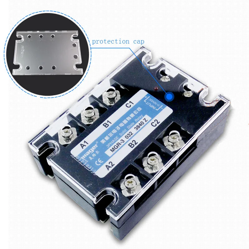 Free shipping 1pc High quality 40A Mager SSR MGR-3 032 3840Z DC-AC Three phase solid state relay DC control AC 40A
Free shipping 1pc High quality 40A Mager SSR MGR-3 032 3840Z DC-AC Three phase solid state relay DC control AC 40A