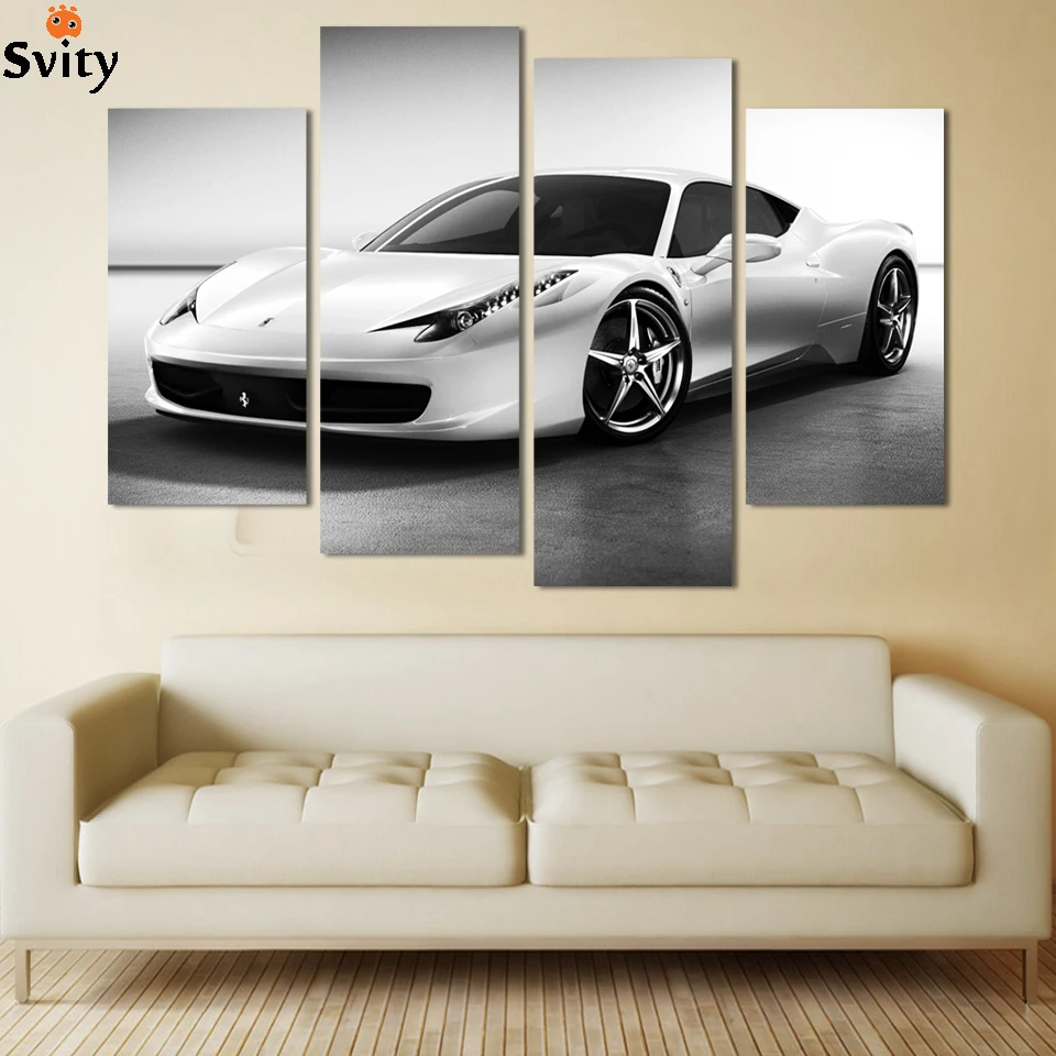 4panel white Sports Car Wall Art Picture Home Decoration Living Room Canvas Print Painting Wall picture printing on canvas
4panel white Sports Car Wall Art Picture Home Decoration Living Room Canvas Print Painting Wall picture printing on canvas