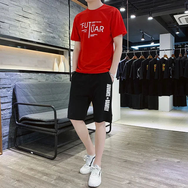 Rlyaeiz Hot Sale 2019 Summer Casual Sporting Wear Men Tracksuit Letter Printed Short Sleeve T shirts + Shorts Male Two Piece Set
Rlyaeiz Hot Sale 2019 Summer Casual Sporting Wear Men Tracksuit Letter Printed Short Sleeve T shirts + Shorts Male Two Piece Set