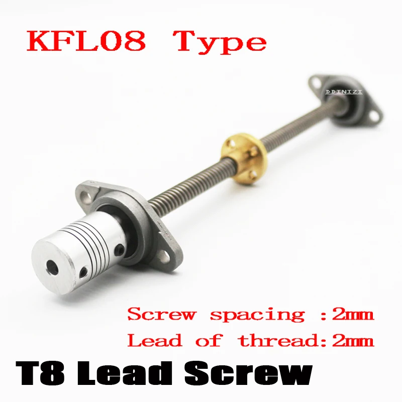 3D Printer CNC T8-300mm Lead Screw Set KFL08 Shaft Coupling Thread 8mm T8 Lead1mm Length100mm200mm350mm450mm500mm650mm THSL Rod
3D Printer CNC T8-300mm Lead Screw Set KFL08 Shaft Coupling Thread 8mm T8 Lead1mm Length100mm200mm350mm450mm500mm650mm THSL Rod