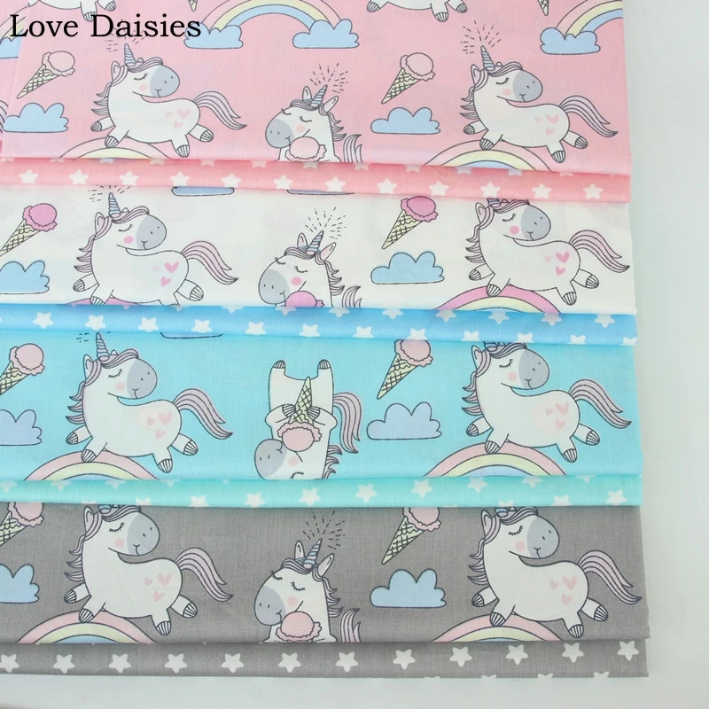 100% cotton twill PINK WHITE GRAY AQUA rainbow cone unicorn stars fabric for DIY bedding cushion patchwork handwork decor
100% cotton twill PINK WHITE GRAY AQUA rainbow cone unicorn stars fabric for DIY bedding cushion patchwork handwork decor