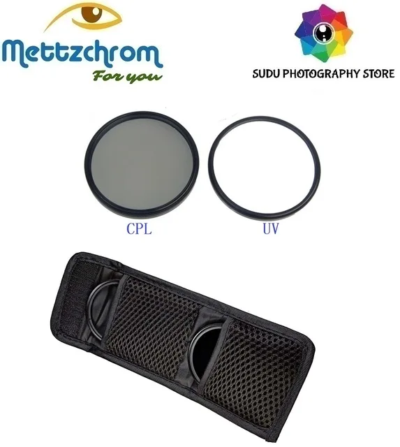 Mettzchrom 40.5mm UV CPL Filter SET for Sony A6500 A6300 A6000 A5100 A5000 16-50MM LENS | Электроника
