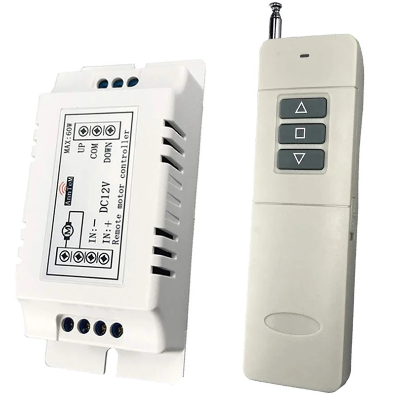 Wireless Remote Control Switch 433mhz rf Transmitter Receiver dc 9v 12v Motor Battery Power Forward Reverse Steering Controller
Wireless Remote Control Switch 433mhz rf Transmitter Receiver dc 9v 12v Motor Battery Power Forward Reverse Steering Controller