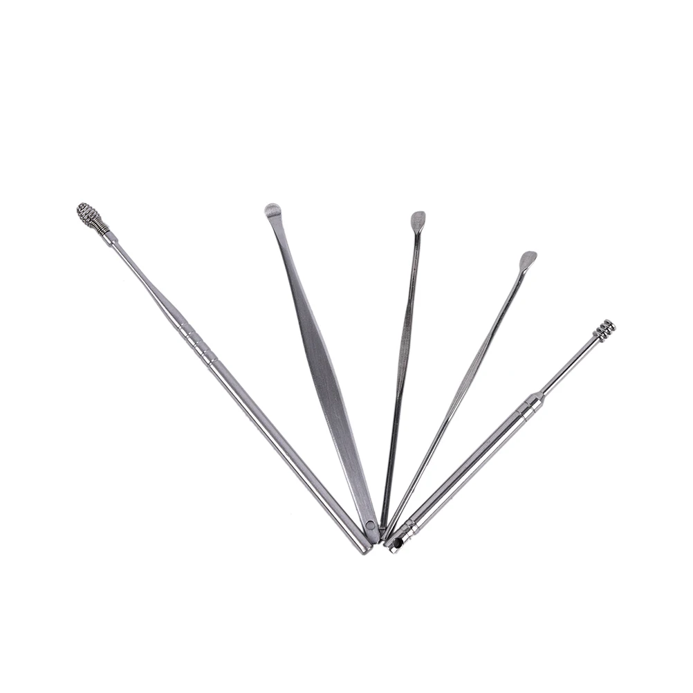 5pcs/Lot Stainless Steel Silver Earpick with PP box Wax Remover Curette Cleaner Health Care Tools Ear Pick
5pcs/Lot Stainless Steel Silver Earpick with PP box Wax Remover Curette Cleaner Health Care Tools Ear Pick