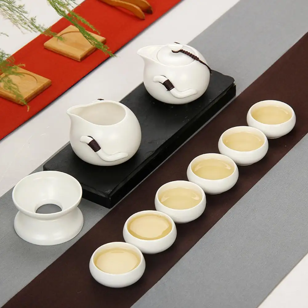 White Exquisite Ceramic Teapot Kettles Tea Cup Porcelain Chinese Kung Fu Tea Set Drinkware Chinese Teaware Set
White Exquisite Ceramic Teapot Kettles Tea Cup Porcelain Chinese Kung Fu Tea Set Drinkware Chinese Teaware Set