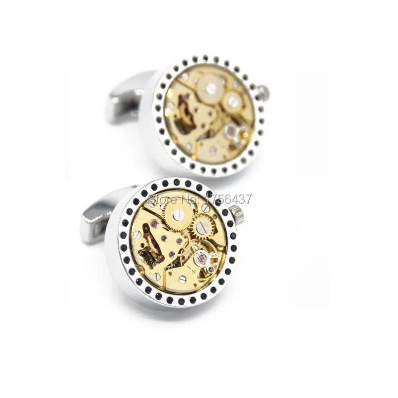 Free Shipping 2015 New Functional Watch Movement Cufflinks Steampunk Gear cufflinks Best Gift cuff links Wholesale&retail
Free Shipping 2015 New Functional Watch Movement Cufflinks Steampunk Gear cufflinks Best Gift cuff links Wholesale&retail