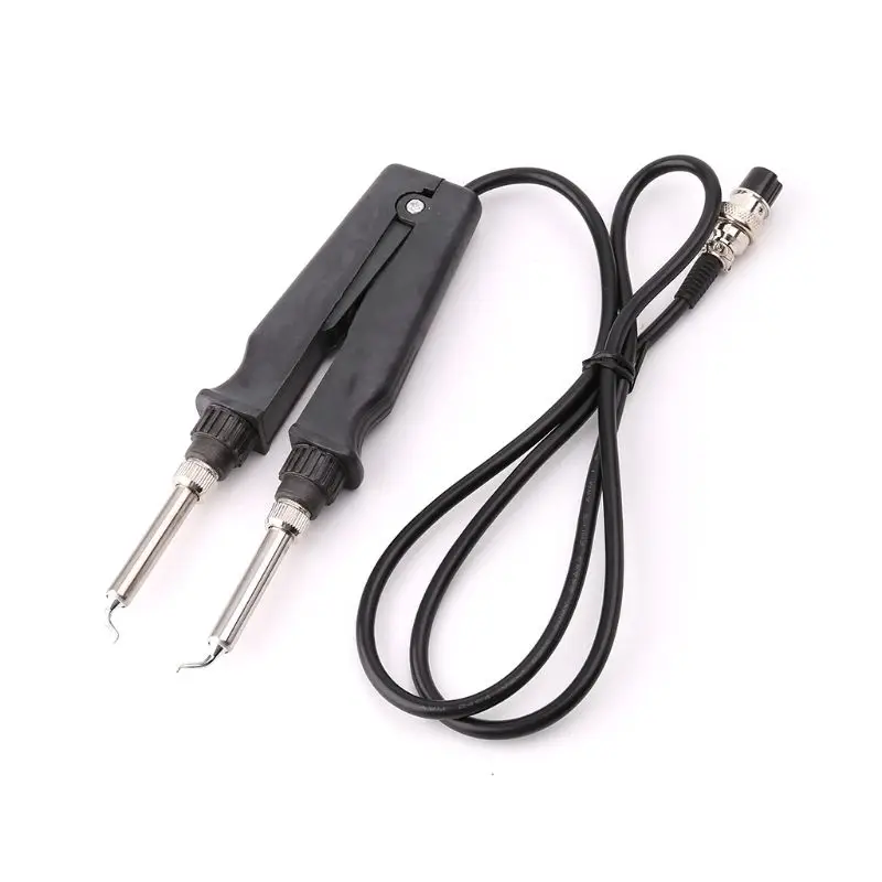 902 ESD SMD наладка Staion двойной паяльник Пинцет ручка зажим нагревательные