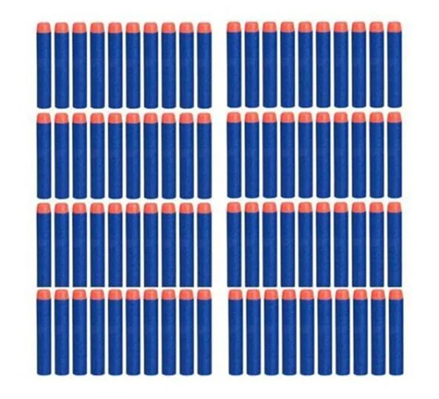 100PCS For Nerf Bullets Soft Hollow Hole Head 7.2cm Refill Darts Toy Gun for Series Blasters Xmas Kid Children Gift | Игрушки и хобби