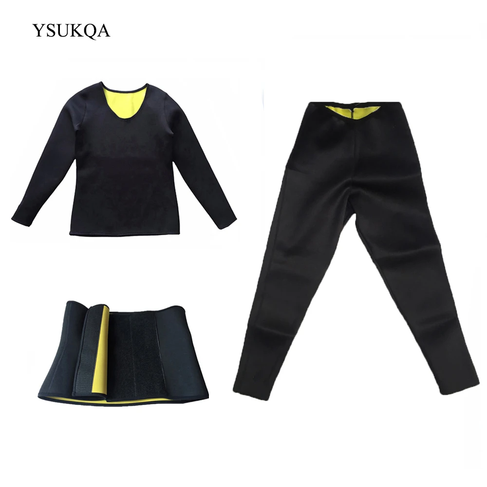 YSUKQA Shapewear Set Neoprene Slimming Pant Shirt Vest Waist-Trimmer Control Corset Weight Loss Pant
YSUKQA Shapewear Set Neoprene Slimming Pant Shirt Vest Waist-Trimmer Control Corset Weight Loss Pant