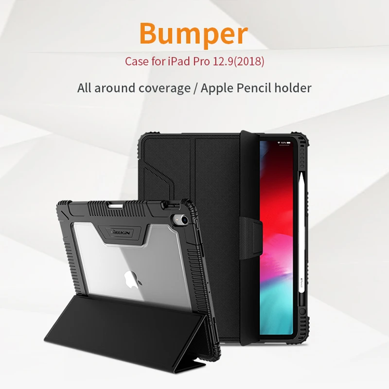 For iPad Pro 12.9 2018 Leather Case NILLKIN Smart Wake UP Flip Leather Cases For Apple iPad Pro 12.9 Cover With Screen Protector
For iPad Pro 12.9 2018 Leather Case NILLKIN Smart Wake UP Flip Leather Cases For Apple iPad Pro 12.9 Cover With Screen Protector