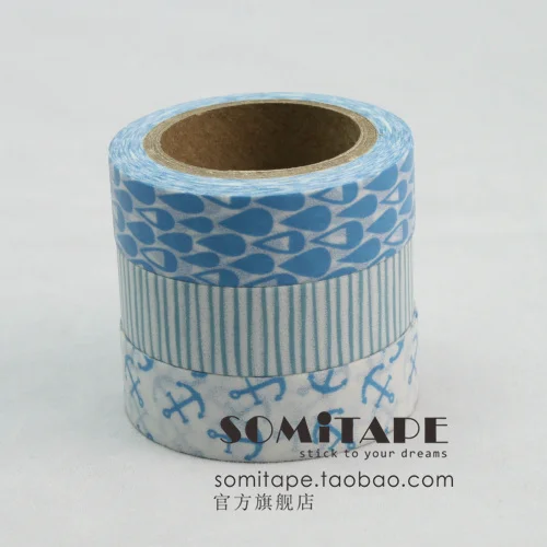Somitape set small fresh blue paper tape decoration handmade diy washi tape MIX
Somitape set small fresh blue paper tape decoration handmade diy washi tape MIX