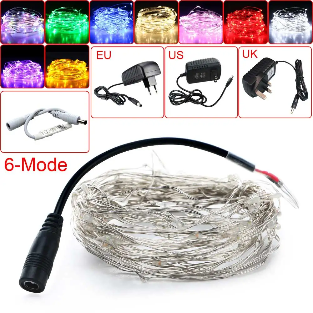 New 10M LED String lights with Dimming Controller Waterproof Holiday lighting For Fairy Christmas Tree Wedding Party Decoration
New 10M LED String lights with Dimming Controller Waterproof Holiday lighting For Fairy Christmas Tree Wedding Party Decoration
