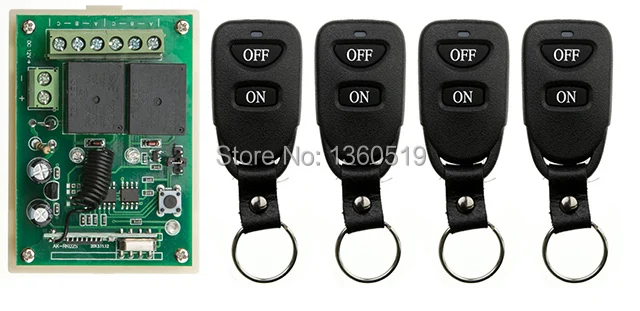 New DC12V 2CH Remote Control Switch Automatic Door Operators Receiver 4 Transmitter Learning code Momentary Toggle Latched
New DC12V 2CH Remote Control Switch Automatic Door Operators Receiver 4 Transmitter Learning code Momentary Toggle Latched