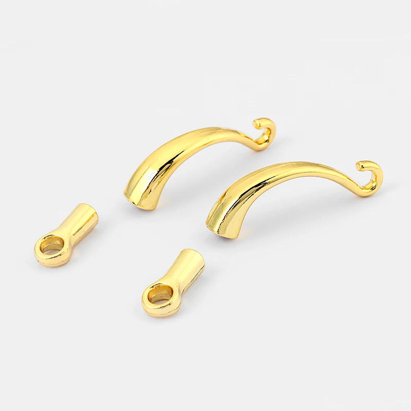 5 Sets Gold Plated Half Cuff Hook Clasp Bracelet Findings For 5mm Round Thin Leather Cord
5 Sets Gold Plated Half Cuff Hook Clasp Bracelet Findings For 5mm Round Thin Leather Cord