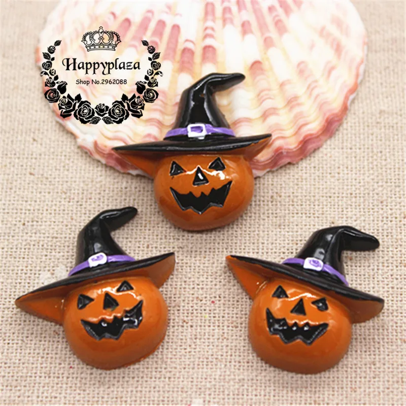 10pcs Resin Halloween New Pumpkin with hat Flatback Cabochon Miniature Art Supply Decoration Charm Craft DIY,30*30m
10pcs Resin Halloween New Pumpkin with hat Flatback Cabochon Miniature Art Supply Decoration Charm Craft DIY,30*30m