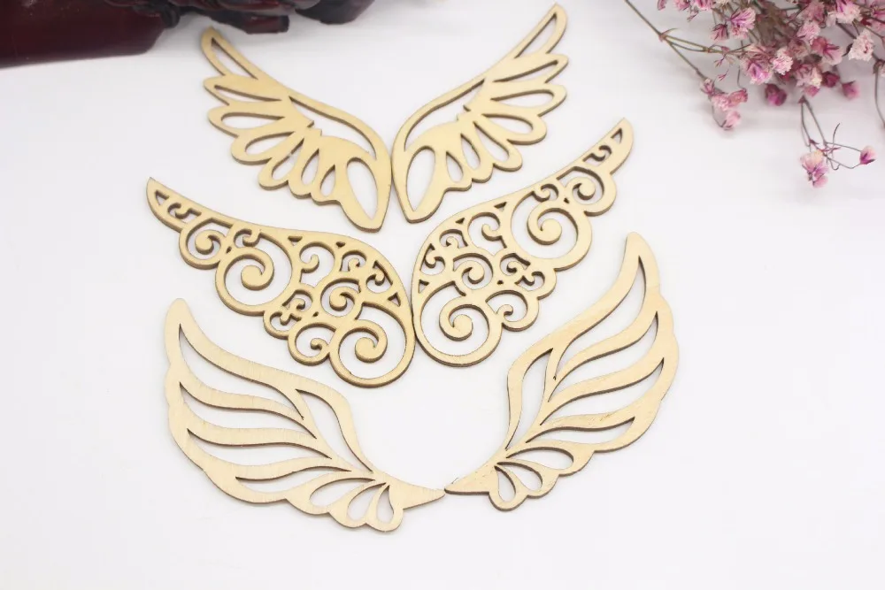 6pcs/set European Style Retro Wood Angle Wings, Hollow Wood Carving for Holiday Party Wedding Decor, DIY Craft Supplies
6pcs/set European Style Retro Wood Angle Wings, Hollow Wood Carving for Holiday Party Wedding Decor, DIY Craft Supplies