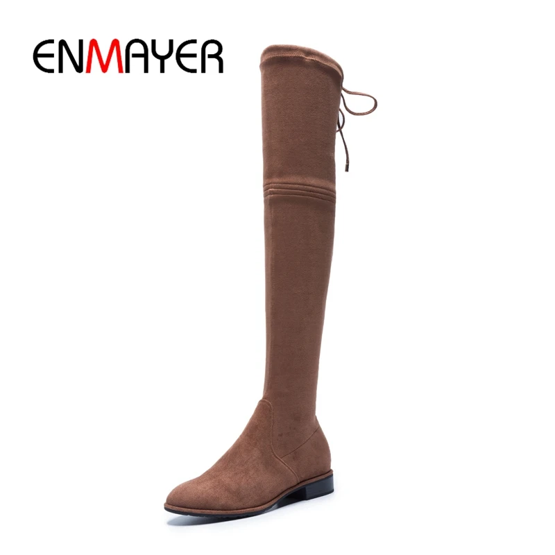 ENMAYER Flock Basic Pointed Toe Over-the-Knee Slip-On Women Shoes Boots Women Thigh High Boots Size34-39 ZYL1742
ENMAYER Flock Basic Pointed Toe Over-the-Knee Slip-On Women Shoes Boots Women Thigh High Boots Size34-39 ZYL1742