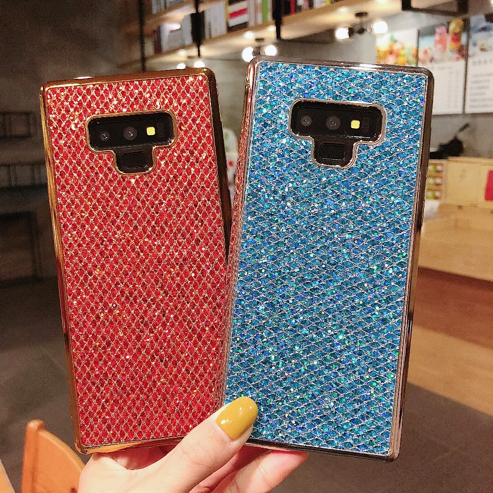 Чехол для samsung Galaxy Note 9 8 S9 S8 S10 плюс S10e + покрытие блеск мягкий чехол из ТПУ с принтом