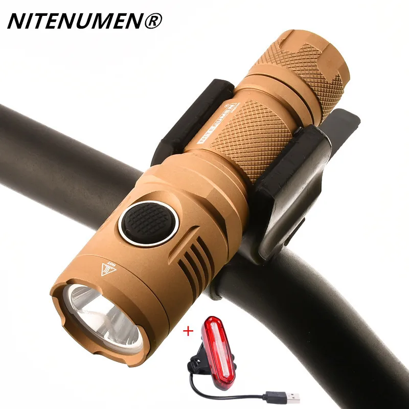 Велосипедный передний светодиодный фонарь NITENUMEN, перезаряжаемый от USB, 1060 люмен, вспысветильник для горного велосипеда, лампа со встроенным ...
Велосипедный передний светодиодный фонарь NITENUMEN, перезаряжаемый от USB, 1060 люмен, вспысветильник для горного велосипеда, лампа со встроенным ...