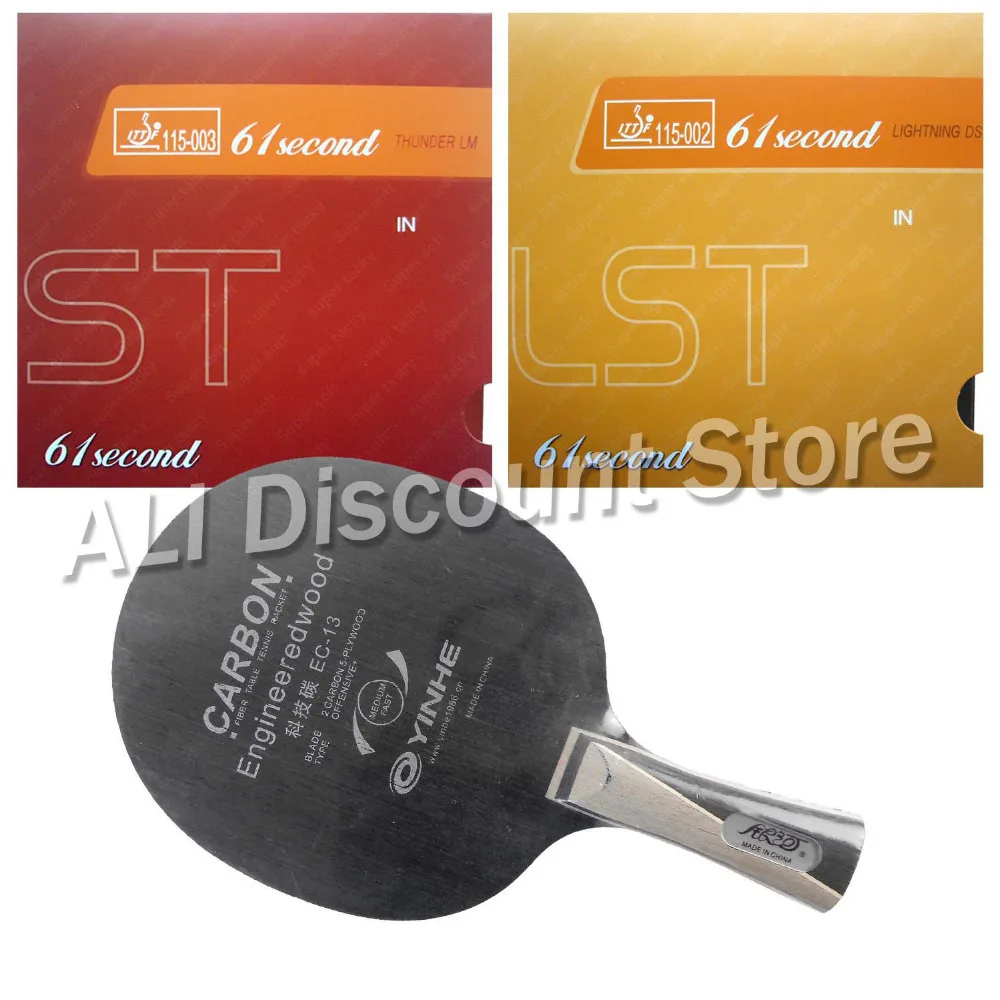 Galaxy EC-13 Blade with 61second DS LST and LM ST Rubbers for a Table Tennis Combo Racket FL
Galaxy EC-13 Blade with 61second DS LST and LM ST Rubbers for a Table Tennis Combo Racket FL