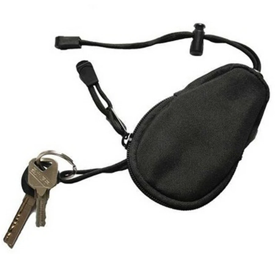 

1PCS EDC Outdoor Camping Mini Carrying Bag Portable Key Change Purse Wallet Travel Key Pouch with Stainless Key Ring FW090