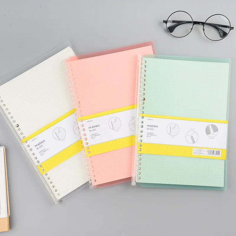 A5B5 PP Cover 20/26 Holes Spiral Notebook Grid/Line Refills Planner Agenda Diary Journal School Office Writing Stationery
A5B5 PP Cover 20/26 Holes Spiral Notebook Grid/Line Refills Planner Agenda Diary Journal School Office Writing Stationery