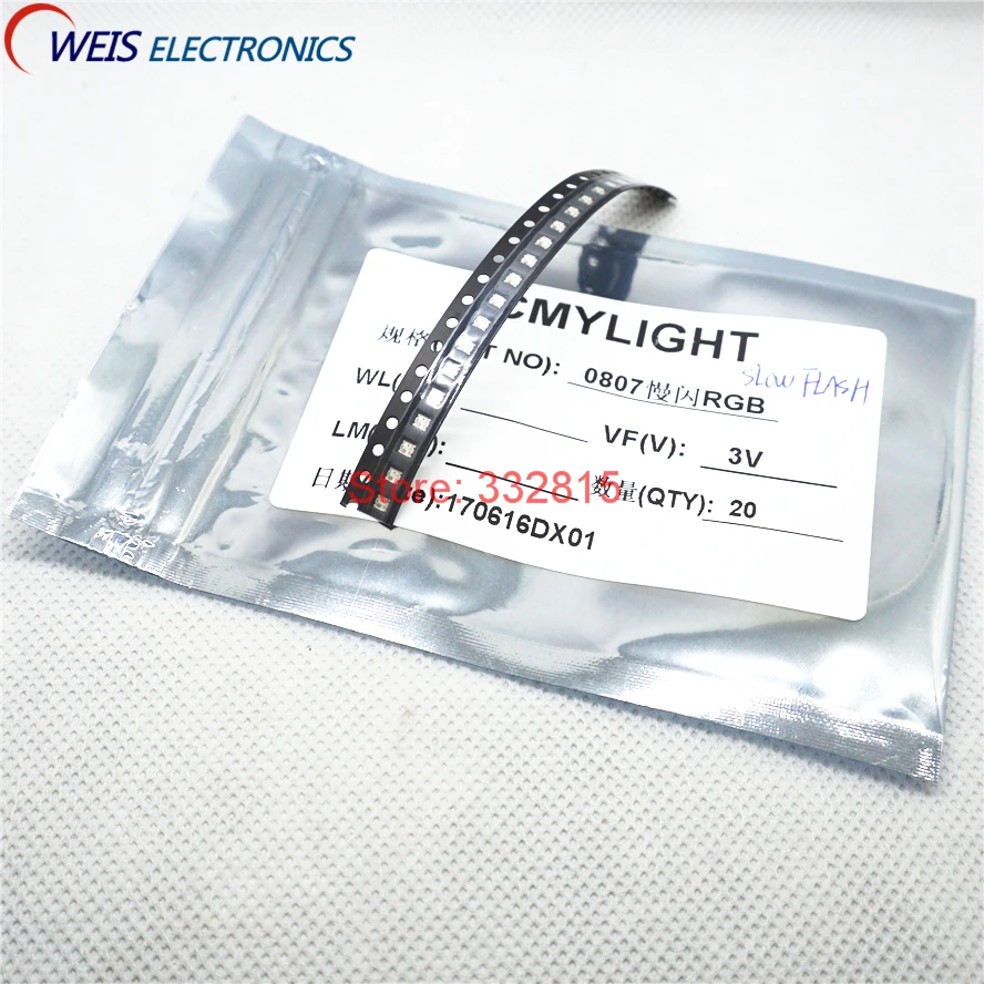 100PCS 0805 0807 RGB SLOW FLASH SMD LED Automatic Flashing Light Beads 2018 with IC
100PCS 0805 0807 RGB SLOW FLASH SMD LED Automatic Flashing Light Beads 2018 with IC