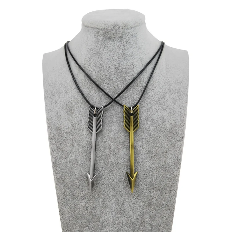 Original New Men's Leather Chain Retro Gold Arrow Choker Necklace Vintage Arrows Chockers Pendant Necklace Female Jewelry Gift
Original New Men's Leather Chain Retro Gold Arrow Choker Necklace Vintage Arrows Chockers Pendant Necklace Female Jewelry Gift