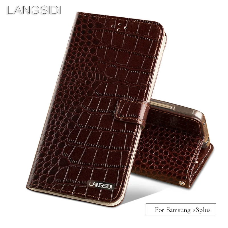 Wangcangli phone case Crocodile tabby fold deduction phone case For Samsung s8 Plus cell phone package All handmade custom
Wangcangli phone case Crocodile tabby fold deduction phone case For Samsung s8 Plus cell phone package All handmade custom