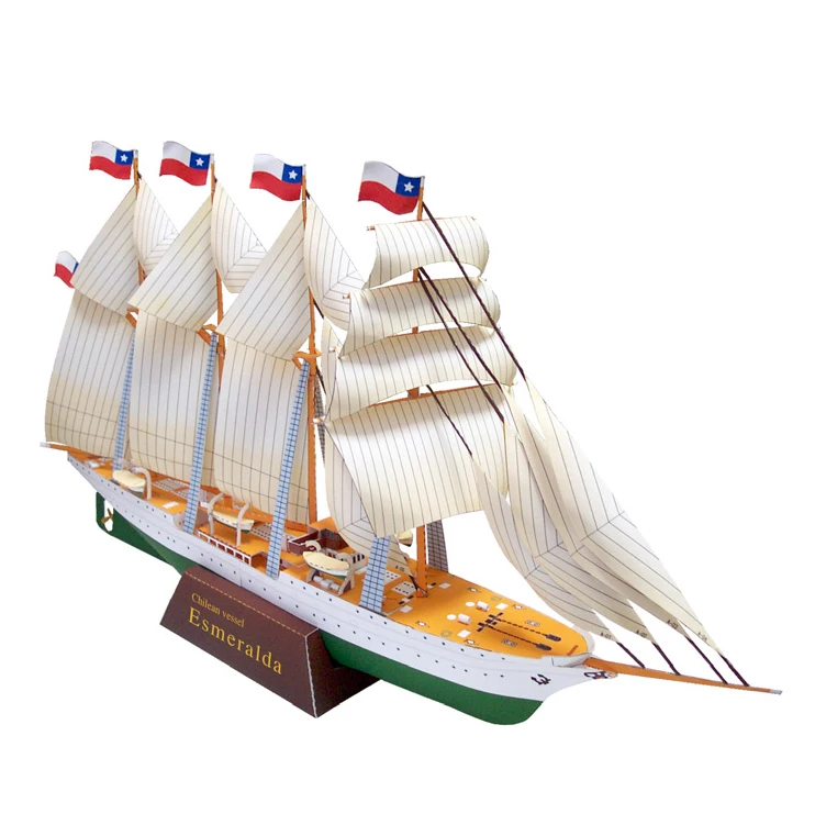 Sailship Esmeralda Ship Boat Paper Model Assemble Hand Work Puzzle Game DIY Kids Toy
Sailship Esmeralda Ship Boat Paper Model Assemble Hand Work Puzzle Game DIY Kids Toy