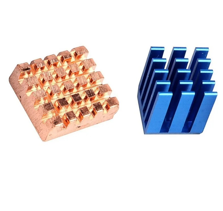 1 Sets Aluminium Copper Heatsink set for ALL Raspberry Pi Models 3 2 B+ (Set contains one Aluminium and one Copper heatsinks)
1 Sets Aluminium Copper Heatsink set for ALL Raspberry Pi Models 3 2 B+ (Set contains one Aluminium and one Copper heatsinks)