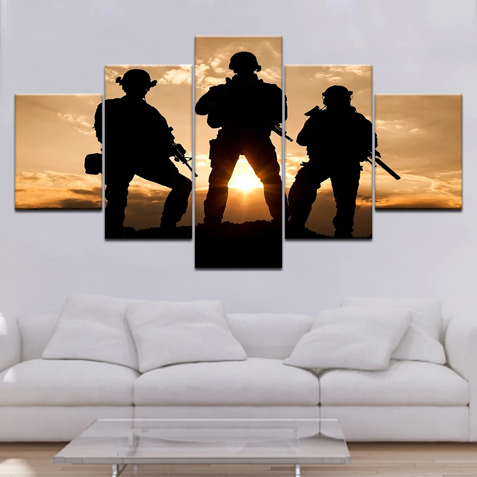 Special Forces War in Syria 5 Piece Canvas Wallpapers modern Poster Modular art painting for Living Room Home Decor
Special Forces War in Syria 5 Piece Canvas Wallpapers modern Poster Modular art painting for Living Room Home Decor